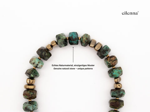 Handyhülle Pine & Handykette mit Afrikanischem Türkis