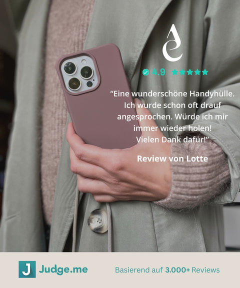 Funda para móvil con cordón extraíble, Berry & Over the Taupe