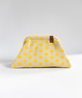 MIO Clutch Weiß-Gelb Punkte