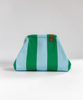MIO Clutch Grün-Blau gestreift