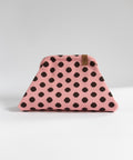 MIO Clutch Rosa-Braun gepunktet