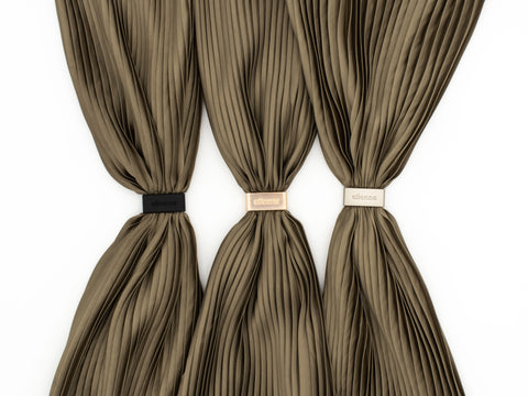 Plisseetuch Khaki