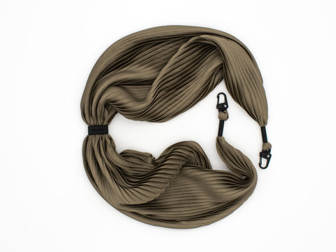 Plisseetuch Khaki