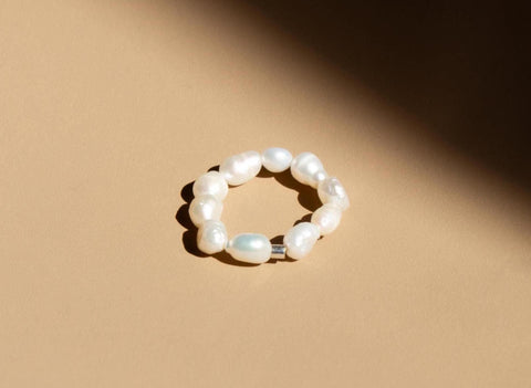 Ring mit Süßwasserperlen & 925 Silberperle, Niva Ring