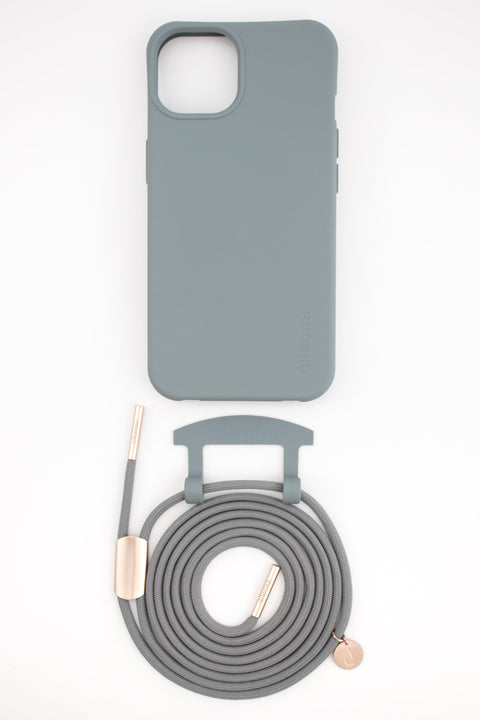 eilenna Abnehmbare Handykette und farbige Hülle in NOX mit Kordel PEPPELSTONE