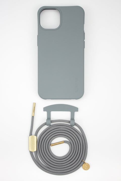 eilenna Abnehmbare Handykette und farbige Hülle in NOX mit Kordel PEPPELSTONE