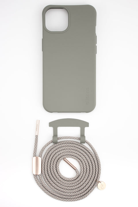 eilenna Handykette zum Wechseln und Handyhülle in PINE mit Kordel GINGER