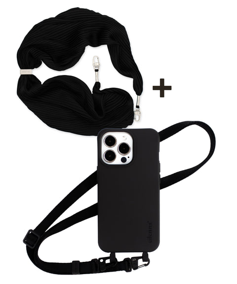 Phone case with detachable cord, Crow & Black Beauty