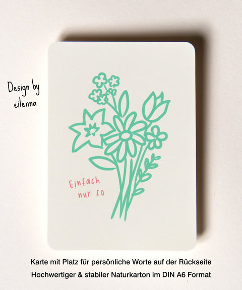 Grußkarte als kleines Mitbringsel mit handgemachtem Sonnenfänger & Geschenktüte