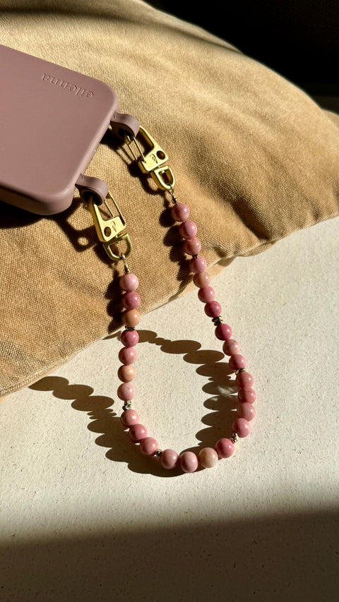 Handyhülle Berry & Handykette mit Rhodonit
