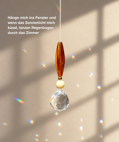 Grußkarte „Du bist toll" mit handgemachtem Sonnenfänger & Geschenktüte