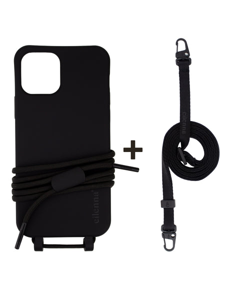 Phone case with detachable cord, Crow & Black Beauty