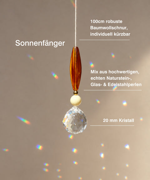 Geschenkset mit handgemachten Sonnenfänger, Grußkarte „Du bist toll" & Geschenktüte