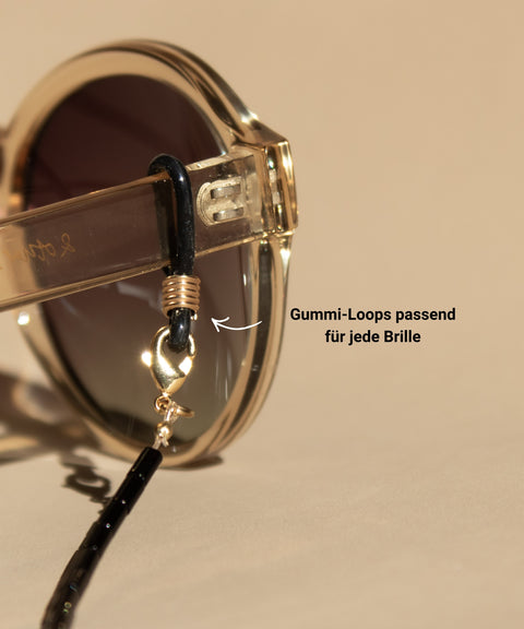 black glasses chain