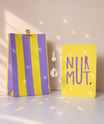 Geschenkset Motivation mit handgemachten Sonnenfänger, Grußkarte & Geschenktüte