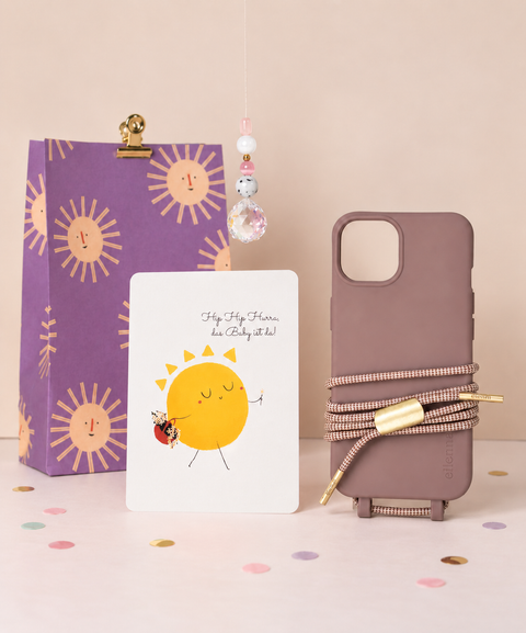 Mobile phone case with detachable cord, Berry &amp; Chess
