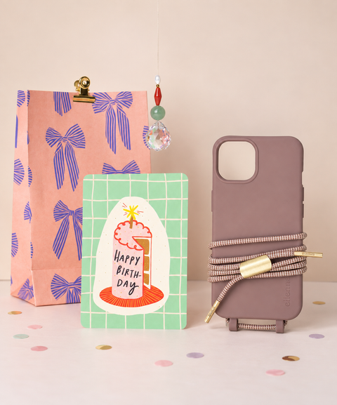Mobile phone case with detachable cord, Berry &amp; Chess