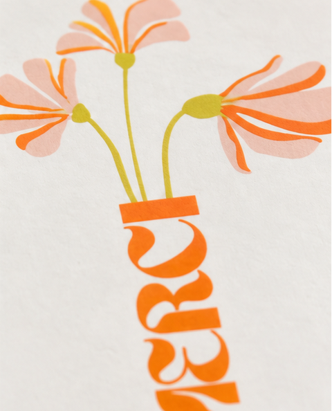 Dankeskarte „Merci“ – liebevolle Karte zum Danke sagen
