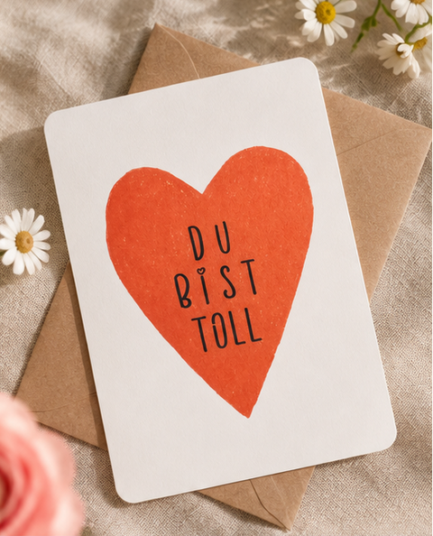 Grußkarte „Du bist toll“ – liebe Karte für deinen Lieblingsmenschen #1