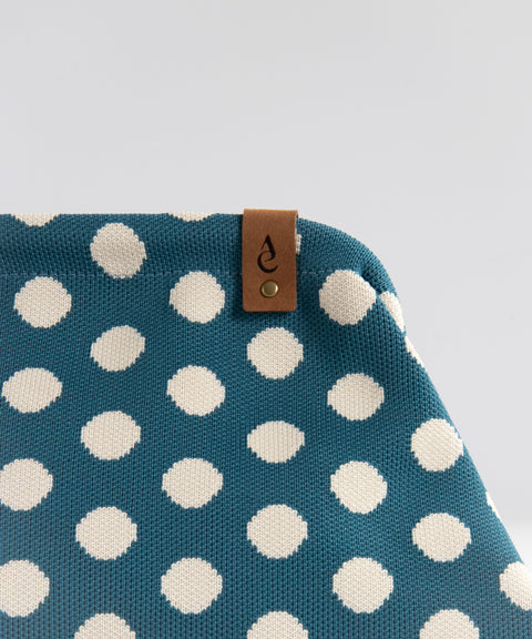 MIO Clutch Grün-Weiß gepunktet