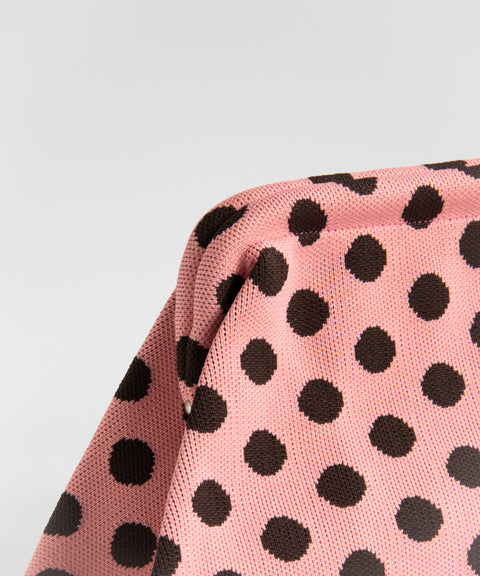MIO Clutch Rosa-Braun gepunktet