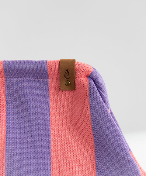 MIO Clutch Rosa-Lila gestreift
