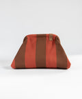 MIO Clutch Rostrot-Braun gestreift