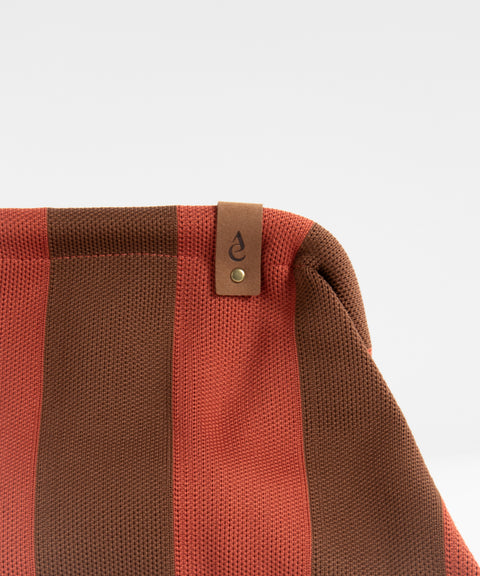 MIO Clutch Rostrot-Braun gestreift