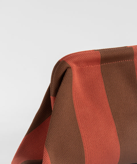 MIO Clutch Rostrot-Braun gestreift