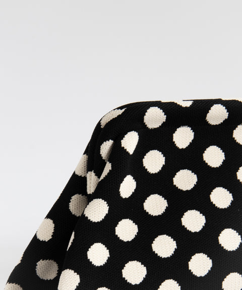 MIO Clutch Weiß-Schwarz Punkte