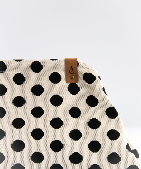 MIO Clutch Schwarz-Weiß Punkte