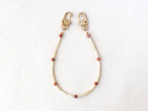 Berry phone case &amp; phone chain with rhodonite