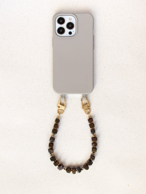 Handyhülle Clay & Handykette mit Bronzit – Für innere Gelassenheit & Schutz