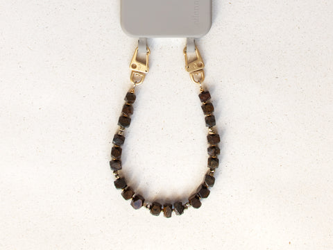 Handyhülle Clay & Handykette mit Bronzit – Für innere Gelassenheit & Schutz