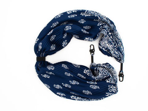 Plisseetuch Bandana Blue