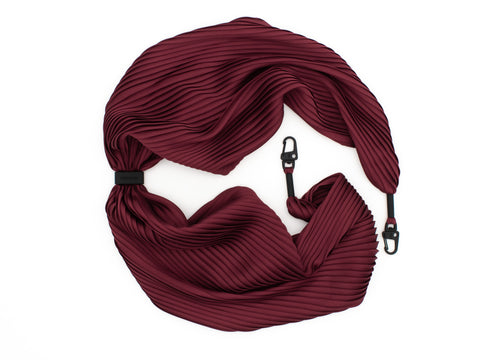 Plisseetuch Burgundy