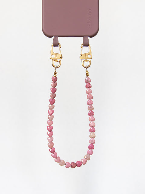 Kurze Handykette mit Rhodochrosit – Für Liebe & Mitgefühl