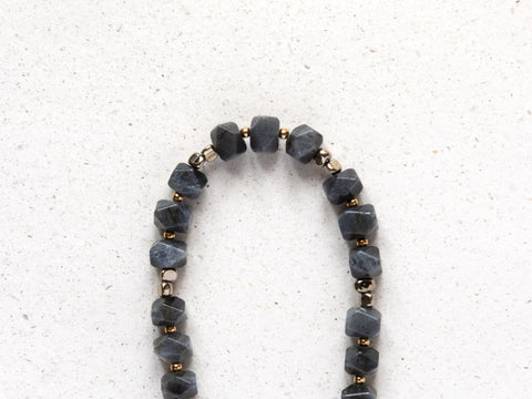 Short key chain with rose quartz natural stones