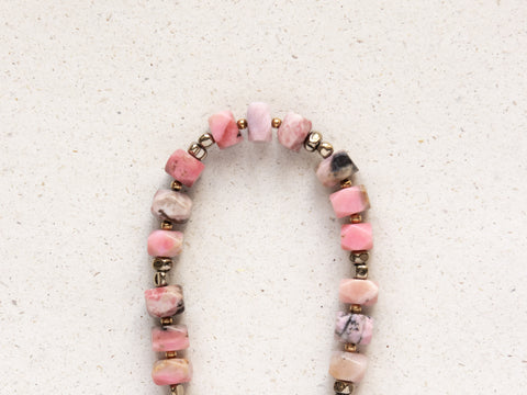 Berry phone case &amp; phone chain with rhodonite