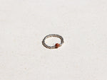 Ring mit rotem Sandstein & 925 Silberperlen, Ayla Ring