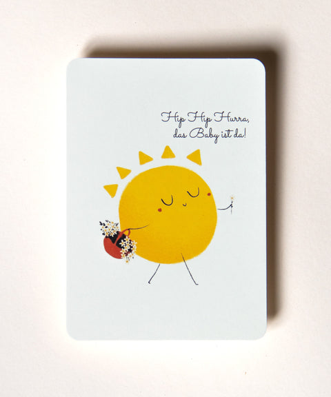 Gift set with handmade suncatcher, wedding greeting card & gift bag