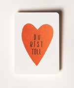 Grußkarte „Du bist toll“ für einen Lieblingsmenschen