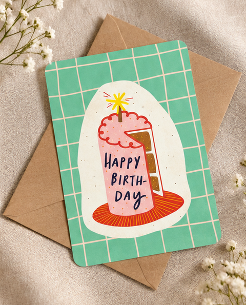 Geburtstagskarte „Happy Birthday“ – bunte Glückwunschkarte zum Geburtstag