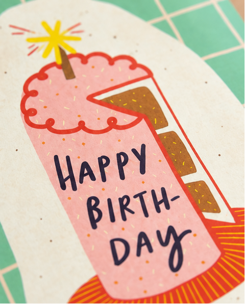 Geburtstagskarte „Happy Birthday“ – bunte Glückwunschkarte zum Geburtstag