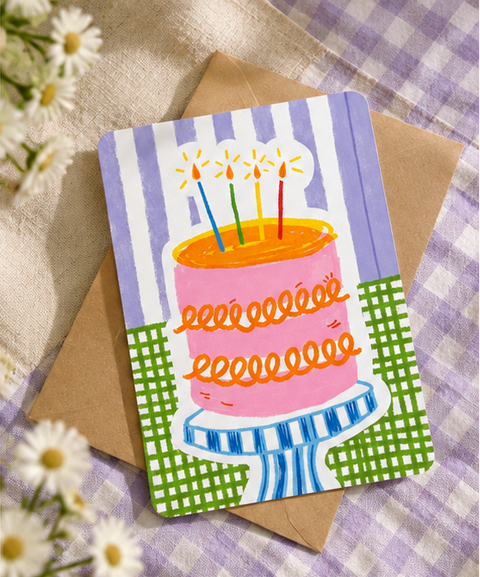 Geburtstagskarte #2 – bunte Glückwunschkarte zum Geburtstag