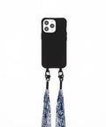 Handyhülle mit abnehmbarem Plisseetuch, Crow & Bandana Blue