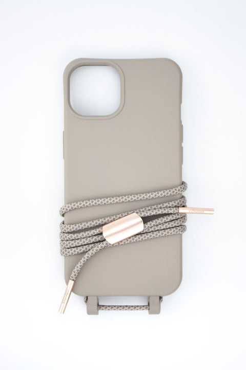 Handyhülle mit abnehmbarer Kordel, Clay & Oat