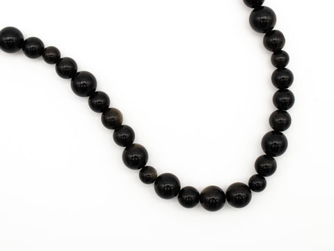 Halskette aus Goldenem Obsidian