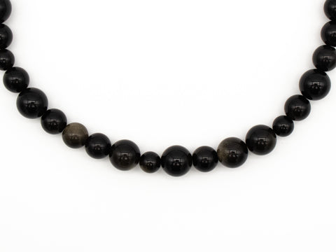 Halskette aus Goldenem Obsidian