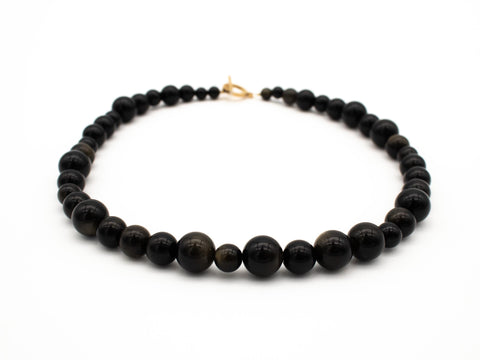 Halskette aus Goldenem Obsidian